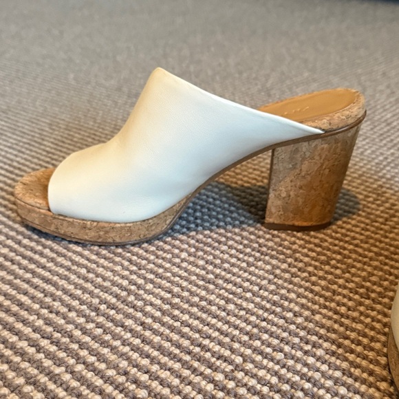 Vince Cream Women's Block Heel Mules - Picture 4 of 4